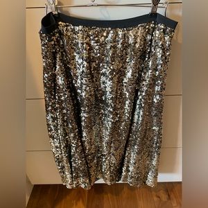 Maeve - Anthropologie sequin Skirt L - perfect for Holiday party!